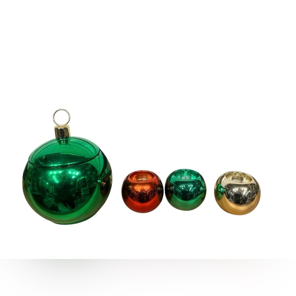 🔥Christmas canister & candleholders